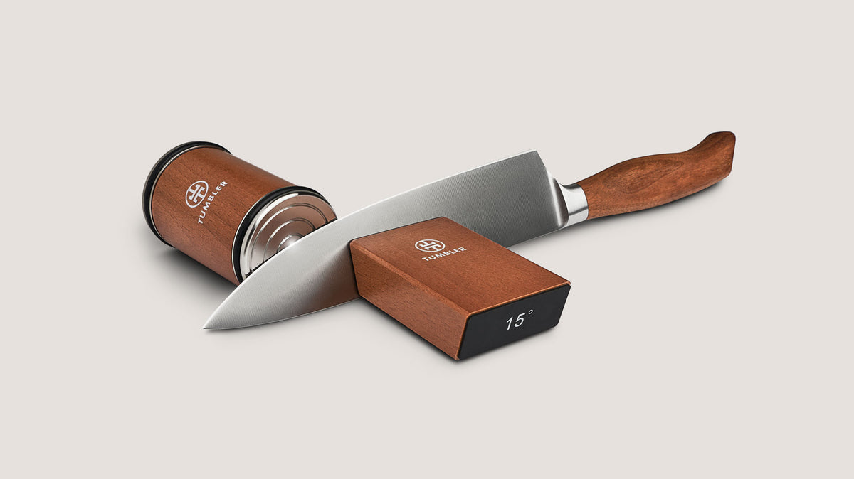Is the Tumbler Rolling Knife Sharpener legit or a scam? @ukulelejaybbq, knife sharpening
