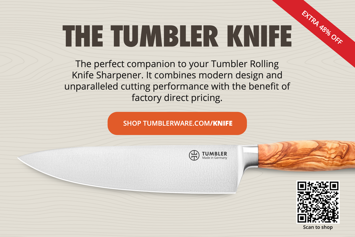 READY TO RULE THE GRILL Tumbler Rolling Knife Sharpener
