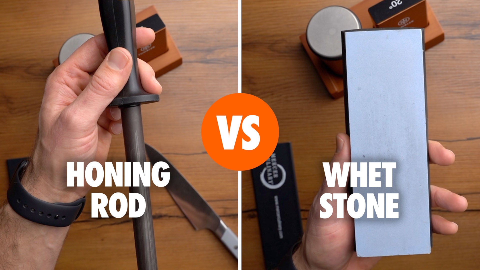 How To Hone & Sharpen Knives With The V-Sharpener