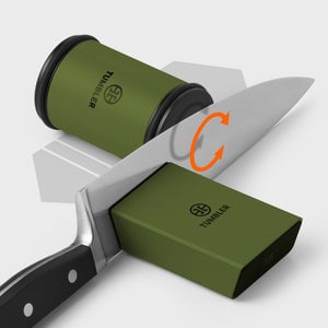 Tumbler Pro Diamond Rolling Knife Sharpener Set - Forest Green