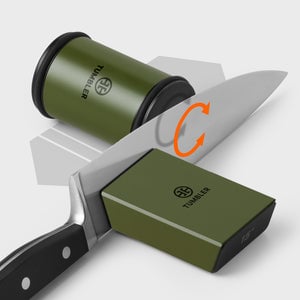 Tumbler Pro Diamond Rolling Knife Sharpener Set - Forest Green