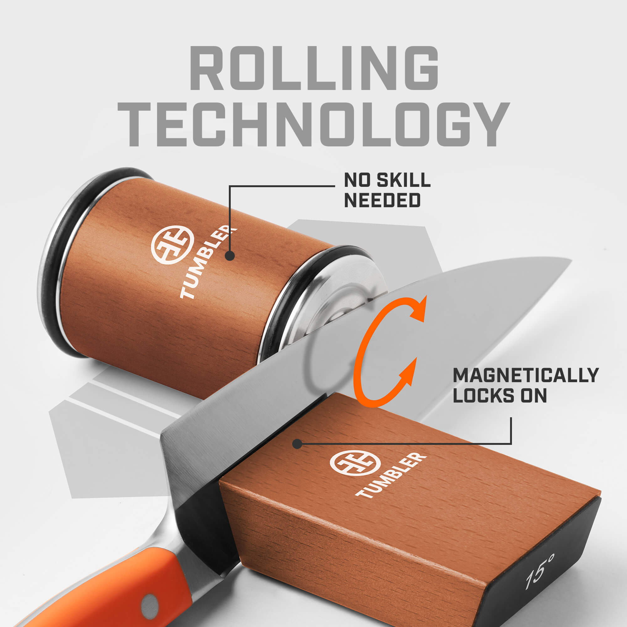 Tumbler Rolling Knife Sharpener Starter Set (2 Pack)