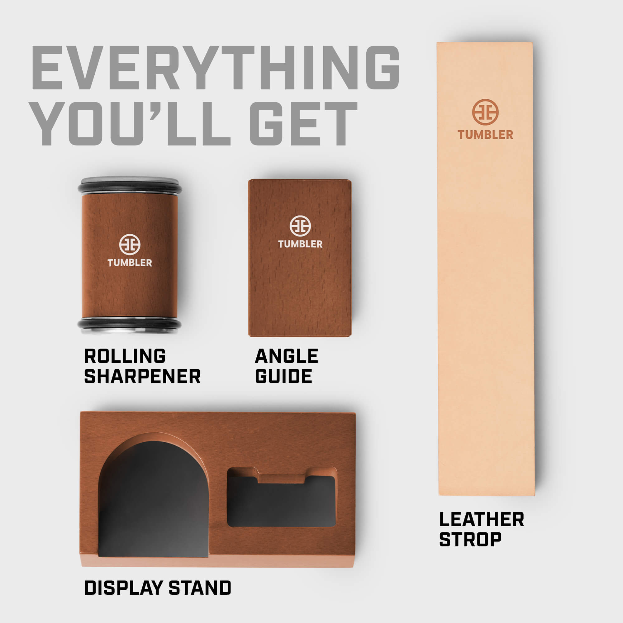 Tumbler Rolling Knife Sharpener Starter Set